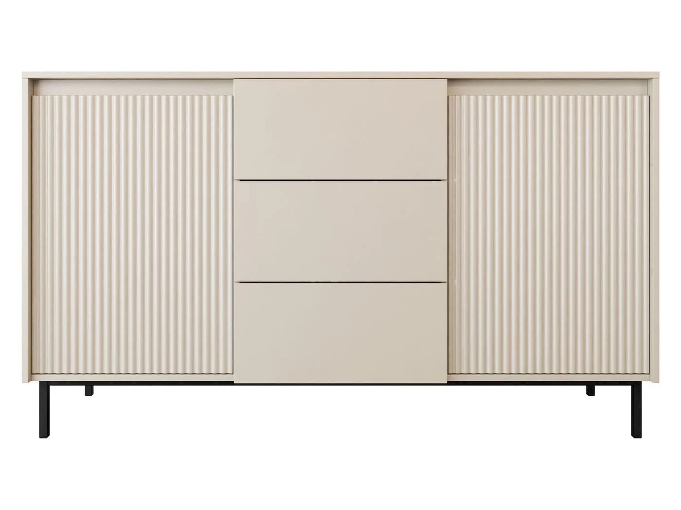 MIRJAN24 Kommode Ozmi 2D3SZ Beige Push-to-Open mit 3 Schubladen - Bild 2