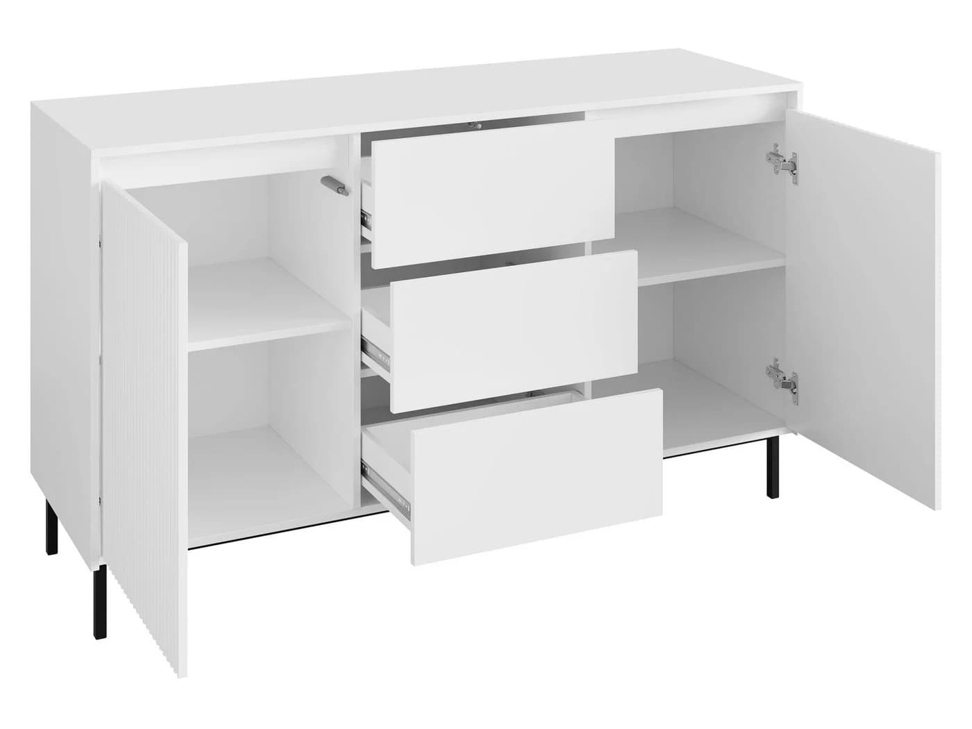 MIRJAN24 Kommode Ozmi 2D3SZ Beige Push-to-Open mit 3 Schubladen - Bild 4