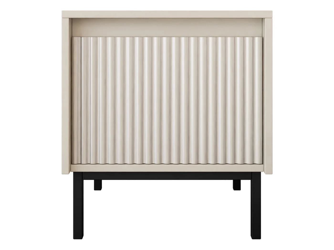 MIRJAN24 Nachttisch Ozmi 1SZ Beige Grifflos Push-to-Open - Bild 2