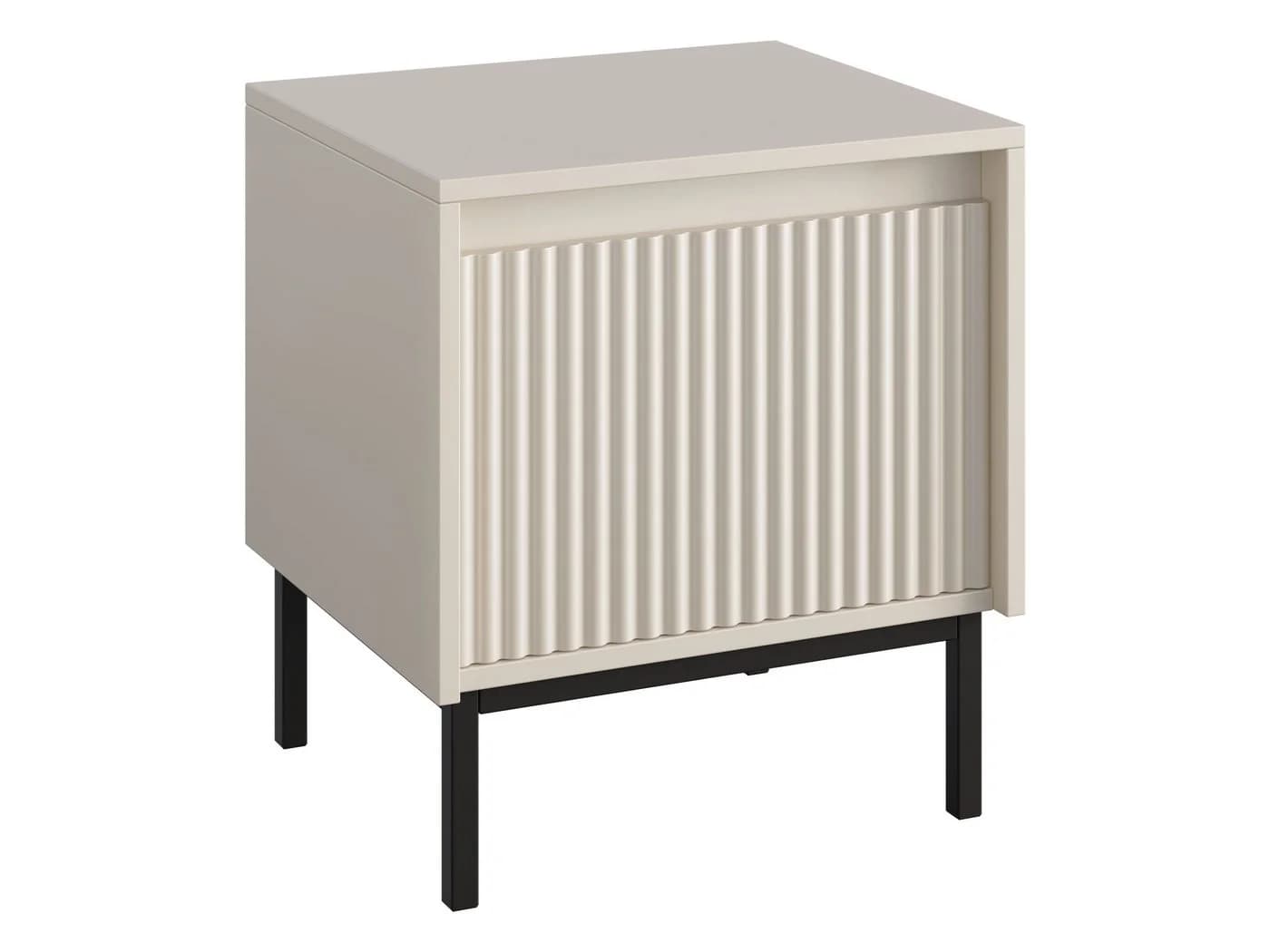 MIRJAN24 Nachttisch Ozmi 1SZ Beige Grifflos Push-to-Open - Bild 4