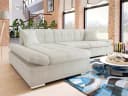 MIRJAN24 Ecksofa Malwi Beige Chenille mit Schlaffunktion und Bettkasten Bild 3