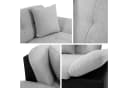 MIRJAN24 Ecksofa Malwi Beige Chenille mit Schlaffunktion und Bettkasten Bild 4
