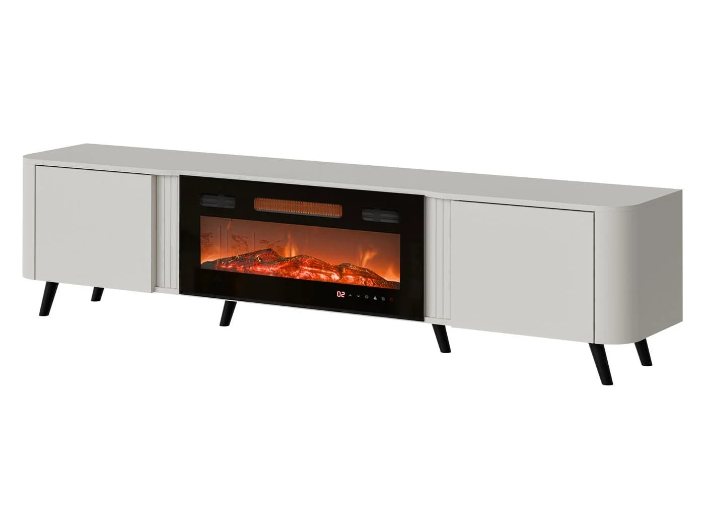 MIRJAN24 TV-Schrank Volare 200 EF mit LED-Kamin Beige - Bild 2