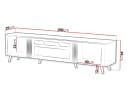 MIRJAN24 TV-Schrank Volare 200 EF mit LED-Kamin Beige Bild 4