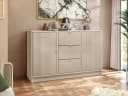 MIRJAN24 Kommode Tireno 2D3SZ Beige mit Goldgriffen Bild 1