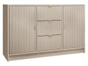 MIRJAN24 Kommode Tireno 2D3SZ Beige mit Goldgriffen Bild 2
