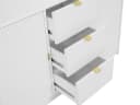 MIRJAN24 Kommode Tireno 2D3SZ Beige mit Goldgriffen Bild 5
