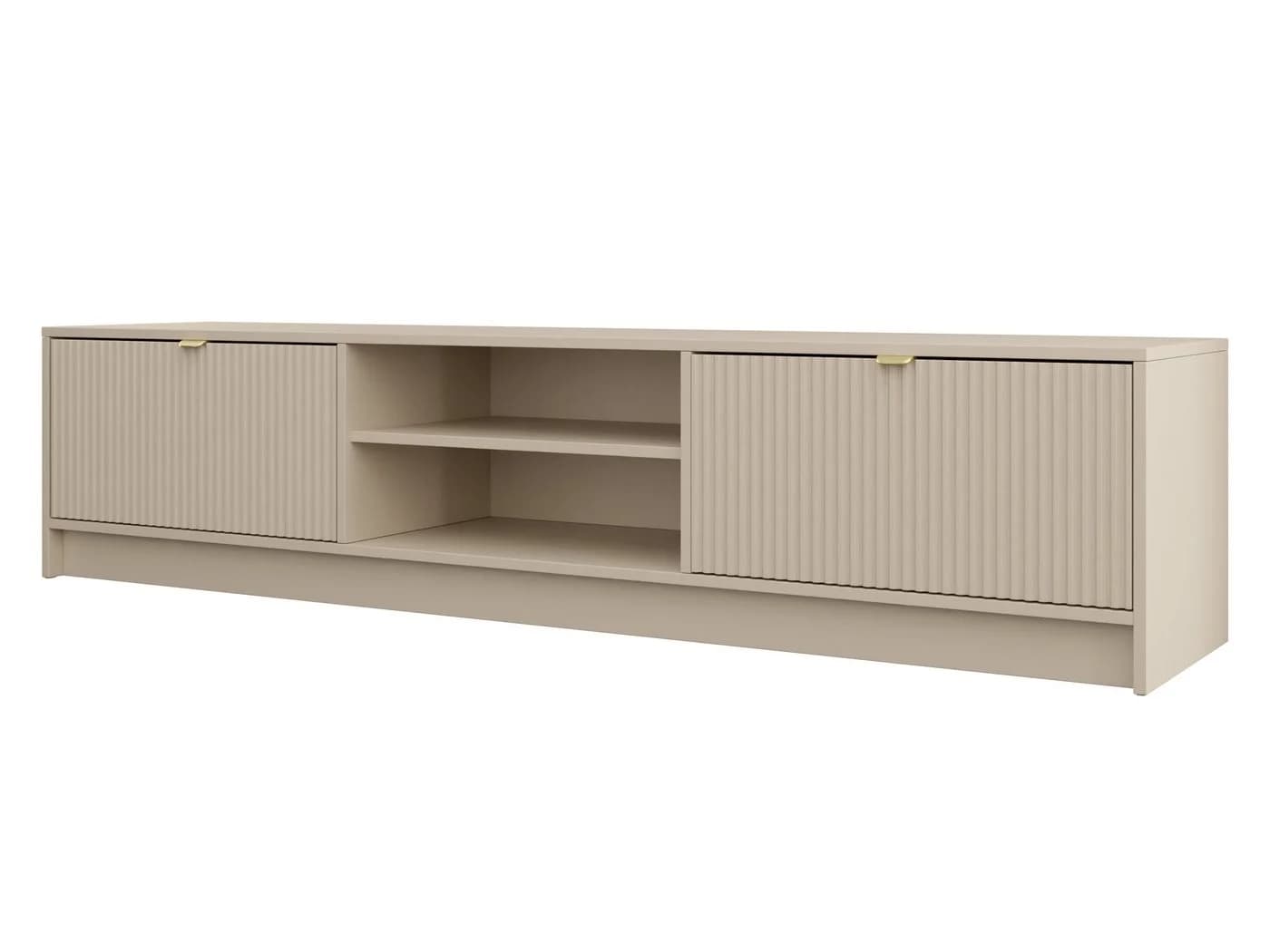 MIRJAN24 TV-Schrank Tireno 2K Beige Gold Aluminiumgriff - Bild 2