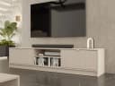MIRJAN24 TV-Schrank Tireno 2K Beige Gold Aluminiumgriff Bild 3