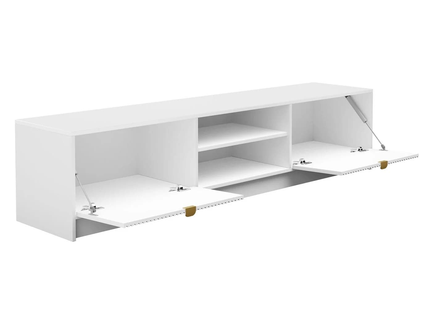 MIRJAN24 TV-Schrank Tireno 2K Beige Gold Aluminiumgriff - Bild 4