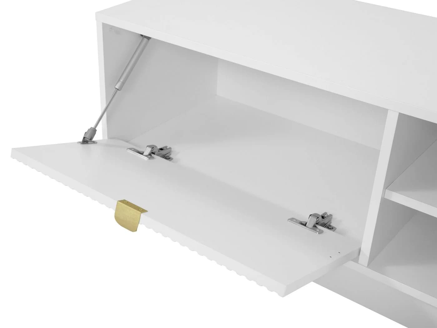 MIRJAN24 TV-Schrank Tireno 2K Beige Gold Aluminiumgriff - Bild 5