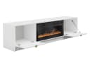 MIRJAN24 TV-Schrank Tireno mit LED-Kamin Beige/Gold Bild 3