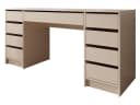 MIRJAN24 Schreibtisch Ada Bis 9 Schubladen Beige Schwarz Bild 2