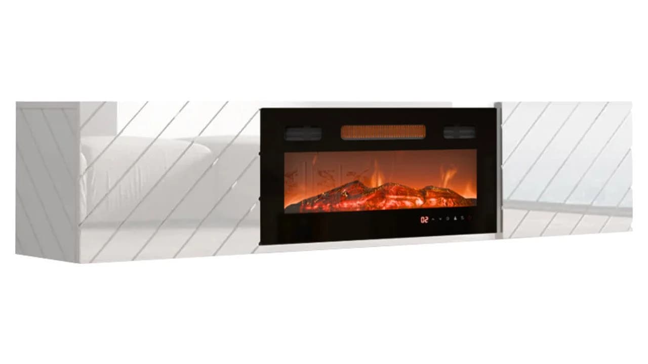MIRJAN24 TV-Schrank Luxe mit Elektrischem Kamin und LED-Flamme - Bild 2