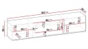 MIRJAN24 TV-Schrank Luxe mit Elektrischem Kamin und LED-Flamme Bild 4
