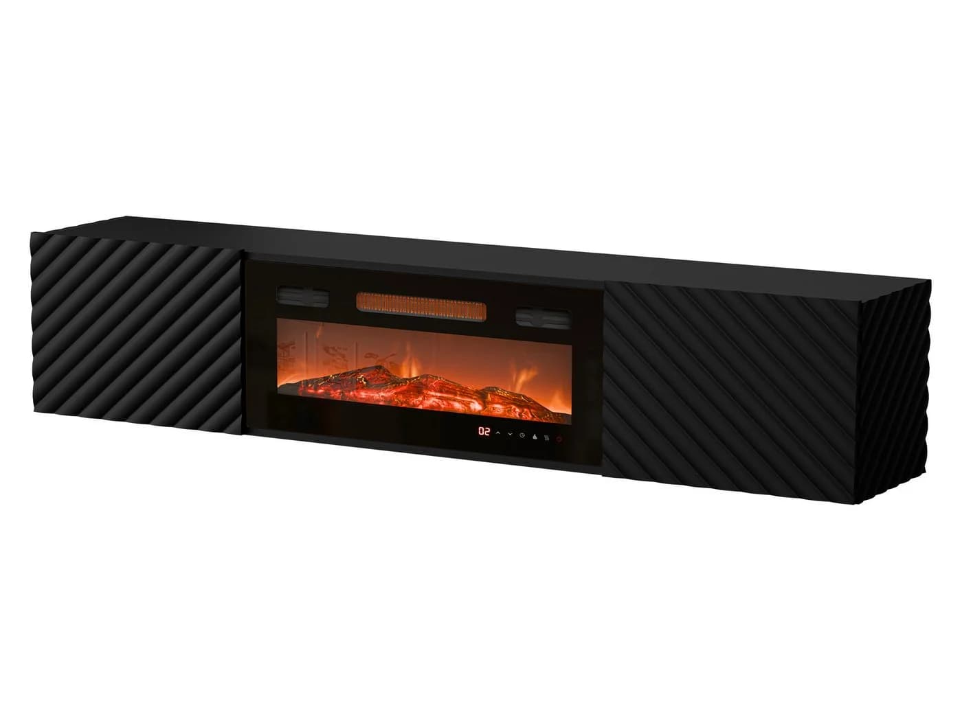 MIRJAN24 TV-Schrank Lara mit Kamin Realistische LED-Flamme - Bild 2