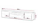 MIRJAN24 TV-Schrank Lara mit Kamin Realistische LED-Flamme Bild 4