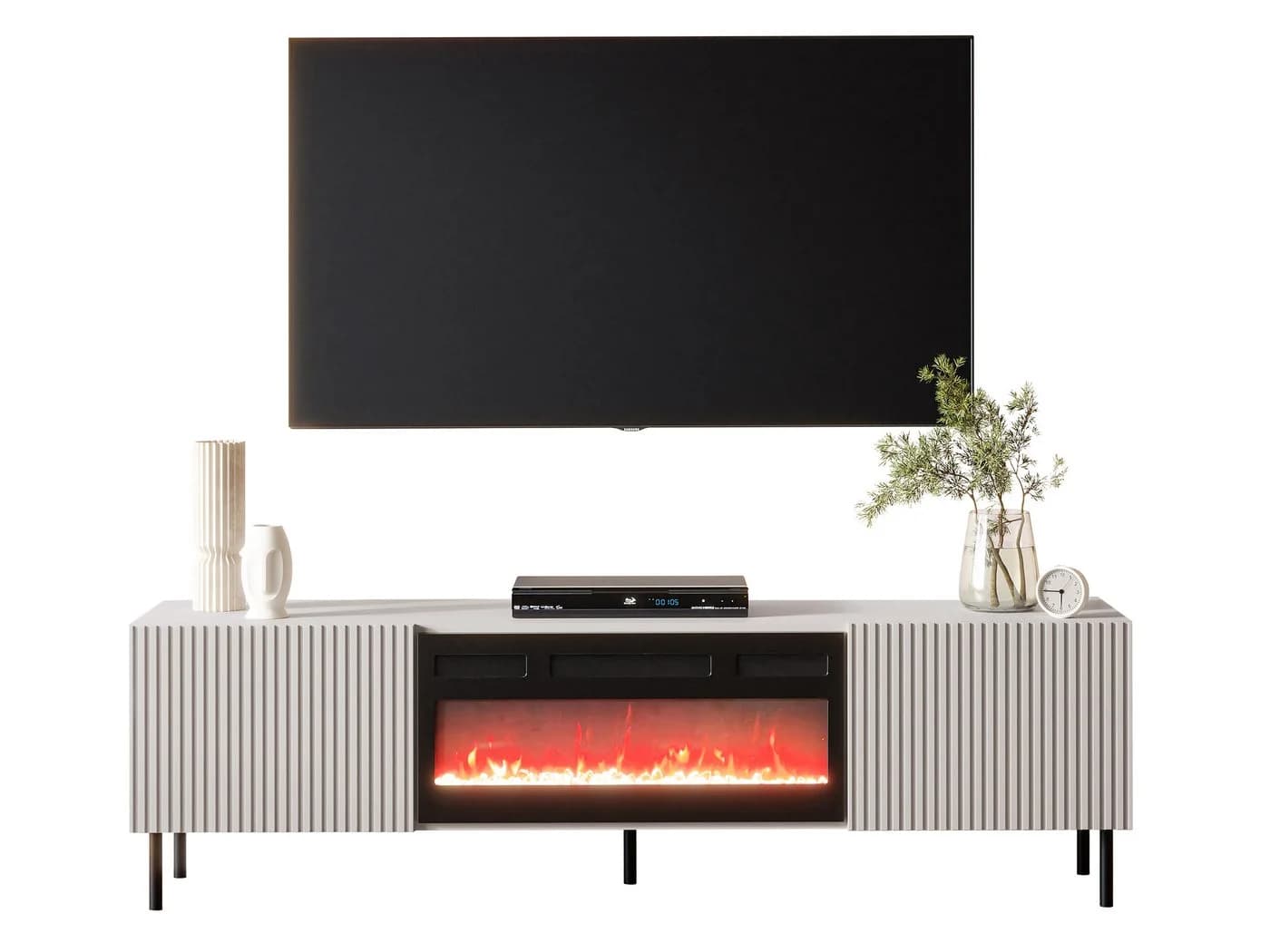 MIRJAN24 TV-Schrank Aruba 2D 181 mit Elektrischem Kamin und LED-Flamme - Bild 2