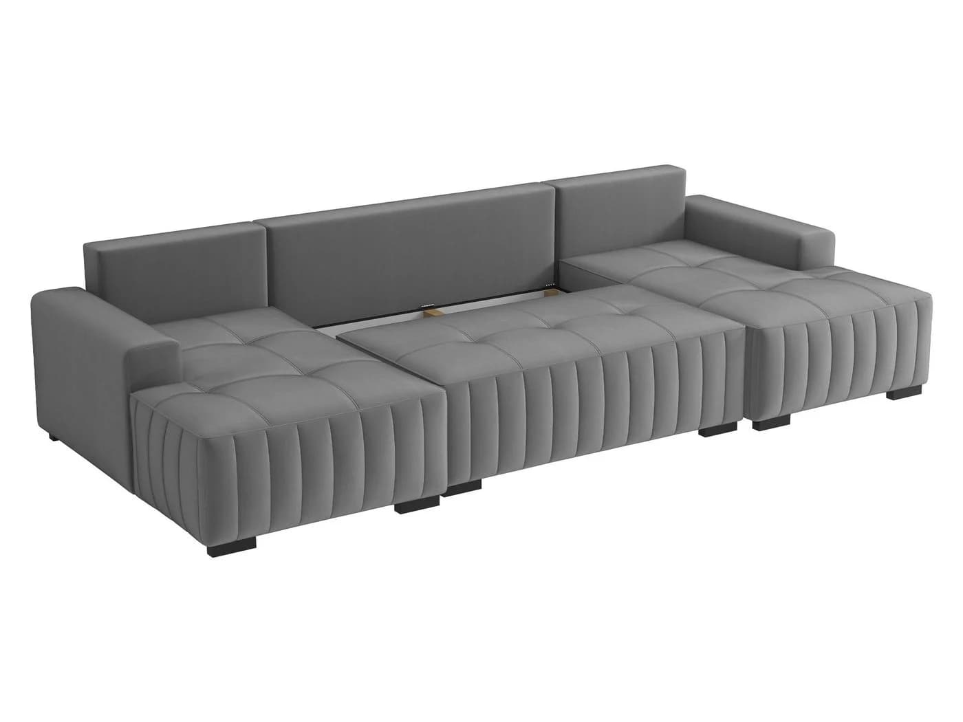 MIRJAN24 Wohnlandschaft Hugo U Ecksofa mit Bettkasten und Schlaffunktion - Bild 3