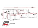 MIRJAN24 Wohnlandschaft Hugo U Ecksofa mit Bettkasten und Schlaffunktion Bild 5