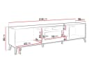 MIRJAN24 TV-Schrank Picru 2D EF mit LED-Kamin und Heizfunktion Bild 5