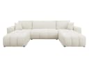 MIRJAN24 Wohnlandschaft Fetrinu U Ecksofa Beige mit Bettkasten Bild 1