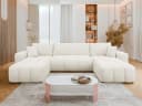 MIRJAN24 Wohnlandschaft Fetrinu U Ecksofa Beige mit Bettkasten Bild 2