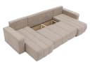 MIRJAN24 Wohnlandschaft Fetrinu U Ecksofa Beige mit Bettkasten Bild 5