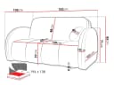 MIRJAN24 Schlafsofa Viva Comfy III 3-Sitzer mit Bettkästen Bild 3