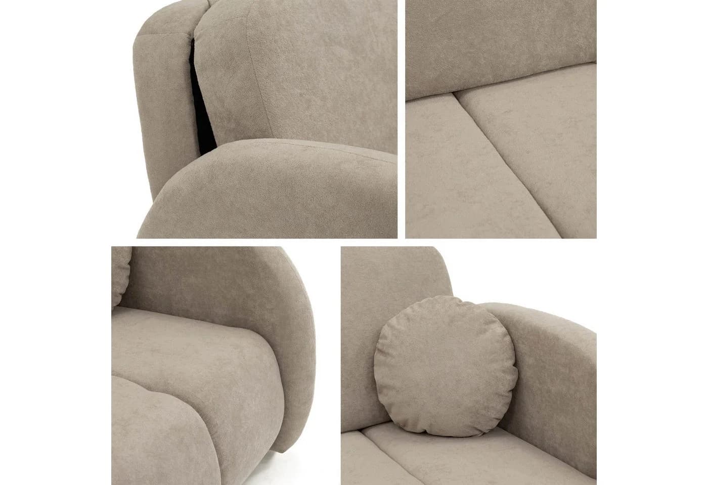 MIRJAN24 Schlafsofa Viva Comfy IV mit Bettkästen und Wellenfeder - Bild 3