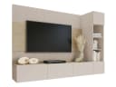 MIRJAN24 Wohnwand Deromi II 3er-Set Beige Eiche Modern Bild 1
