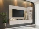 MIRJAN24 Wohnwand Deromi II 3er-Set Beige Eiche Modern Bild 2