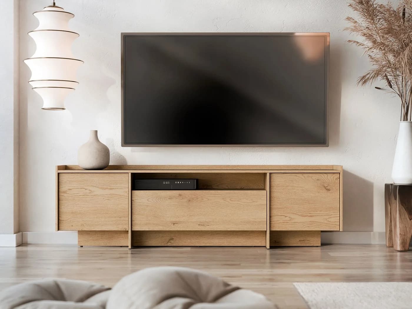 MIRJAN24 TV-Schrank Japandi Eiche Cremona mit Gasdruckfeder