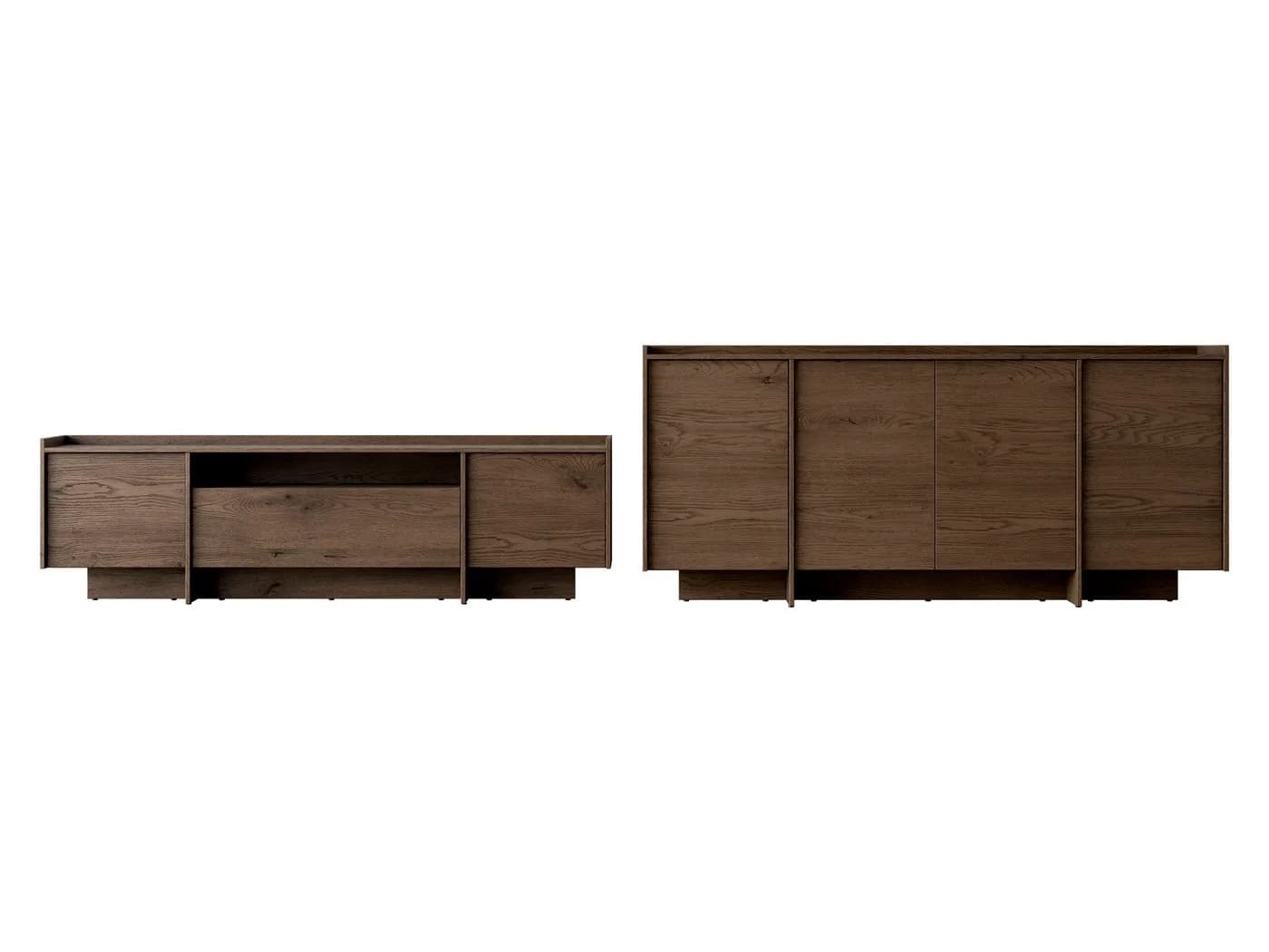 MIRJAN24 Wohnzimmer-Set Japandi 2er Set Kommode TV-Lowboard Baltic Storm