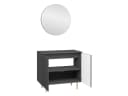 MIRJAN24 Badmöbel-Set Nubia I 3er-Set Beige Spiegel Waschbeckenschrank Bild 3