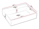 MIRJAN24 Badmöbel-Set Nubia I 3er-Set Beige Spiegel Waschbeckenschrank Bild 5