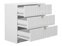 MIRJAN24 Wohnzimmer-Set Tireno V 3er-Set Sandbeige Goldgriffe Bild 5