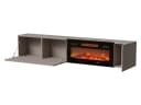 MIRJAN24 TV-Schrank Capital 200 EF mit Kamin LED-Flamme Schwarz Bild 3