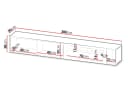 MIRJAN24 TV-Schrank Capital 200 EF mit Kamin LED-Flamme Schwarz Bild 4