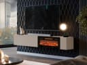 MIRJAN24 TV-Schrank Capital 200 EF mit LED-Kamin Beige Bild 1