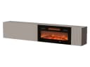 MIRJAN24 TV-Schrank Capital 200 EF mit LED-Kamin Beige Bild 2