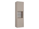 MIRJAN24 Hochschrank Kertos Rillen Beige Marmor-Optik Push-to-Open Bild 2