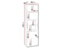 MIRJAN24 Hochschrank Kertos Rillen Beige Marmor-Optik Push-to-Open Bild 4