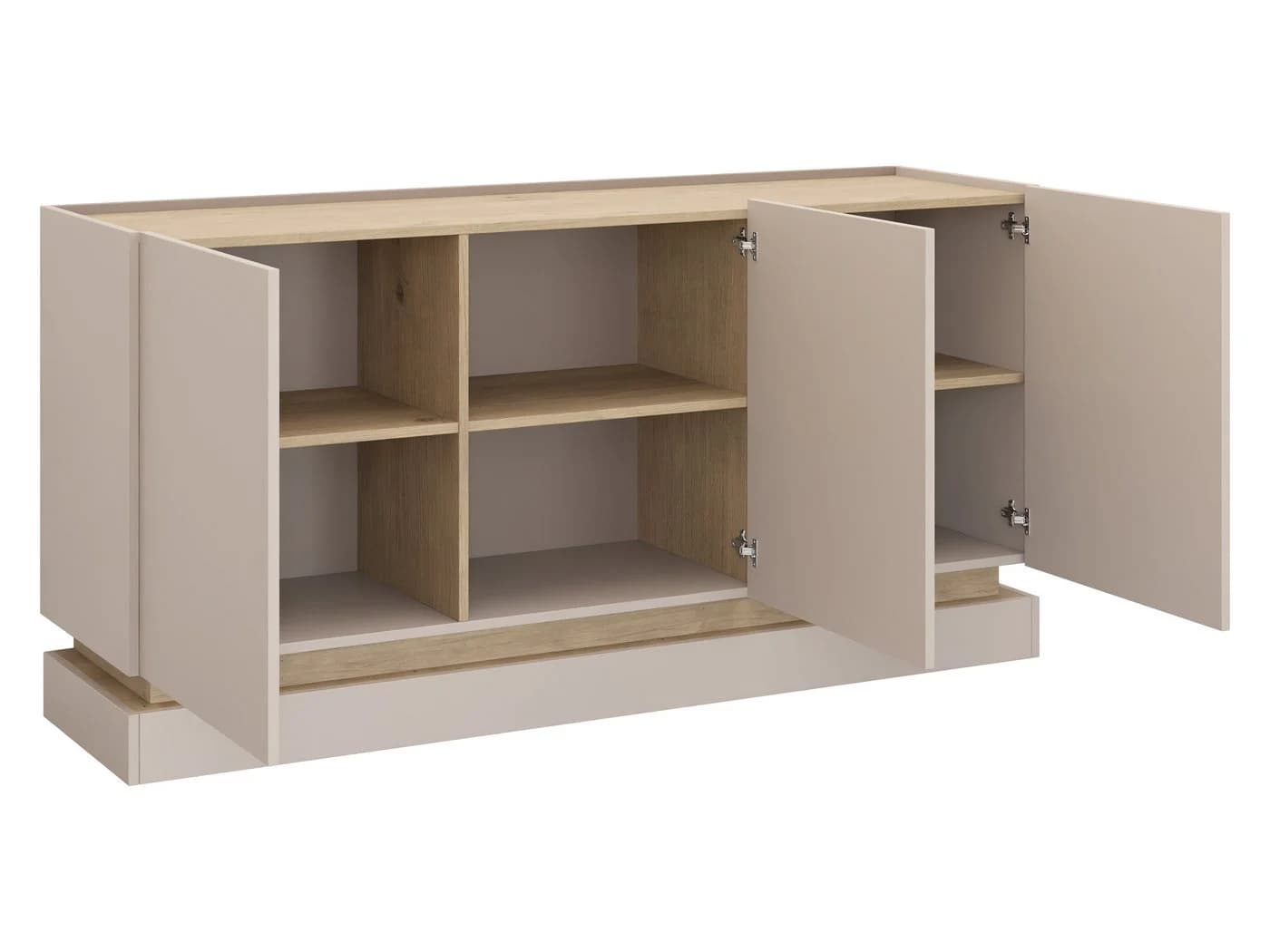 MIRJAN24 Kommode Zarpant K160 3D Sandbeige/Eiche Cremona - Bild 3