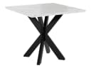 MIRJAN24 Esstisch Paro Schwarz Metall 90x90 cm Bild 5
