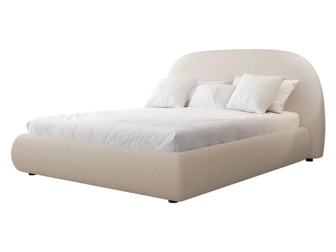 MIRJAN24 Polsterbett Akrenis mit Bettkasten und Polsterkopfteil Beige - Bild 2