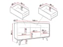 MIRJAN24 Kommode Helion KSZ160 Braun Push to Open Bild 5