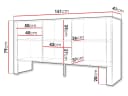 MIRJAN24 Kommode 150 3D Tore 03 mit Drehtüren Bild 5