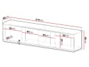 MIRJAN24 TV-Schrank Hilafin 4K 219x40x50 cm Bild 4