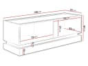 MIRJAN24 TV-Schrank Zarpant 150 2K Sandbeige Eiche Cremona Bild 5